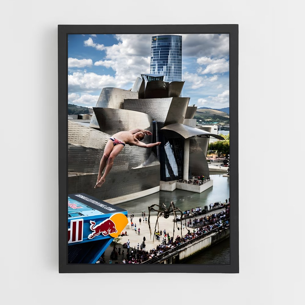 Poster Plongée Urbaine – affiche Plongeon de falaise (vue 2)